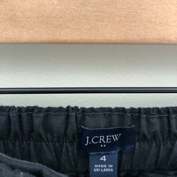 J.Crew Factory Linen-cotton Blend Elastic-back Sailor Pant - Picture 4 of 6